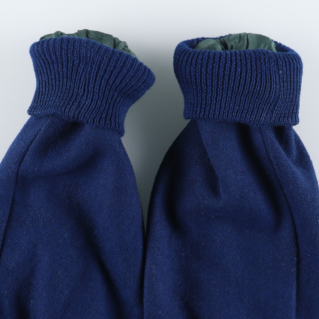 80'S sailor collar wool varsity jacket, award jacket, vintage varsity jacket [Elle] /evb004200