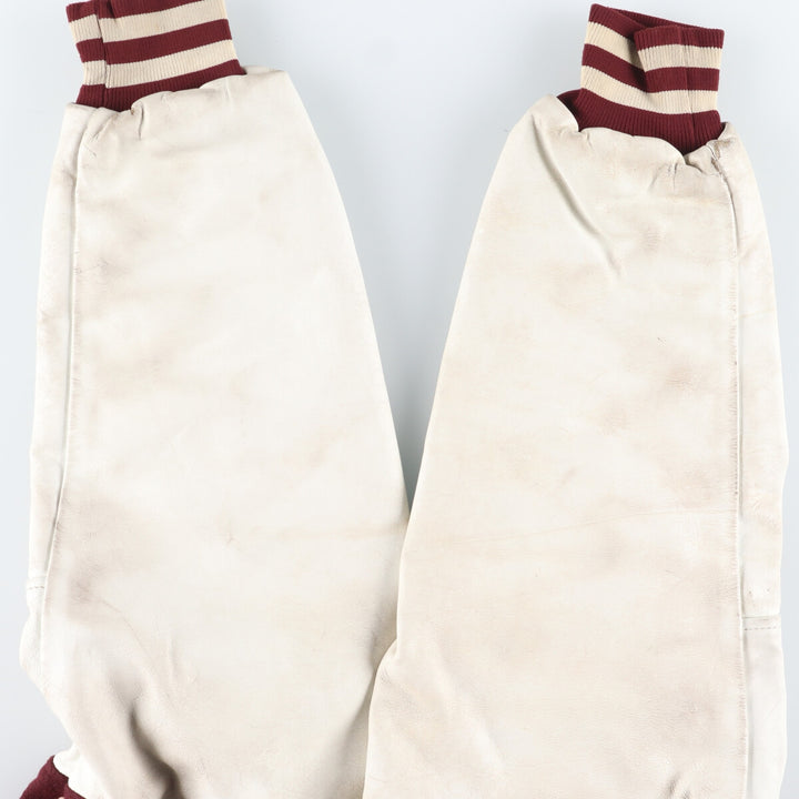 90'S GAME Sportswear Leather Sleeve Wool Varsity Jacket Award Jacket Varsity Jacket Made in USA Men's XL Vintage /evb004204