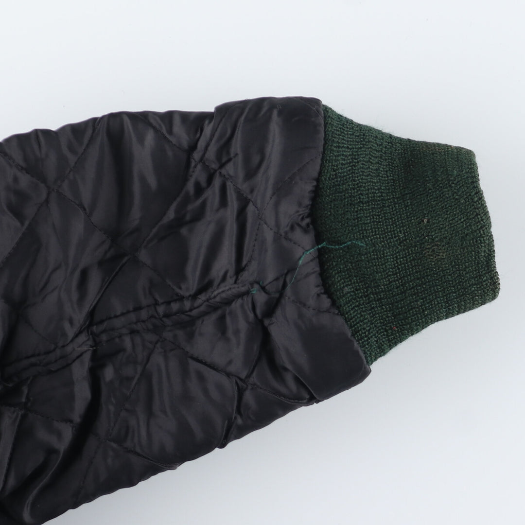 90'S NEFF Leather Sleeve Wool Varsity Jacket Award Jacket Varsity Jacket Made in USA Men's L /evb004207