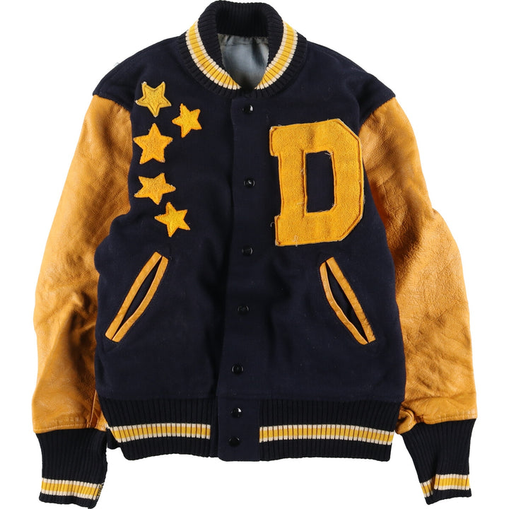 60s~70'S UNKNOWN Wool Stadium Jacket Award Jacket Varsity Jacket Men's L Vintage /evb004213
