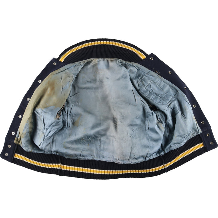 60s~70'S UNKNOWN Wool Stadium Jacket Award Jacket Varsity Jacket Men's L Vintage /evb004213