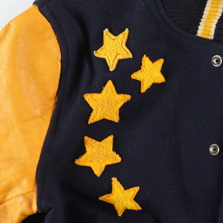 60s~70'S UNKNOWN Wool Stadium Jacket Award Jacket Varsity Jacket Men's L Vintage /evb004213