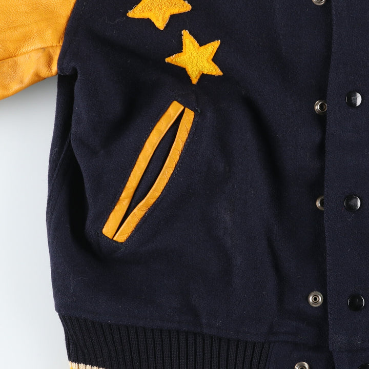 60s~70'S UNKNOWN Wool Stadium Jacket Award Jacket Varsity Jacket Men's L Vintage /evb004213