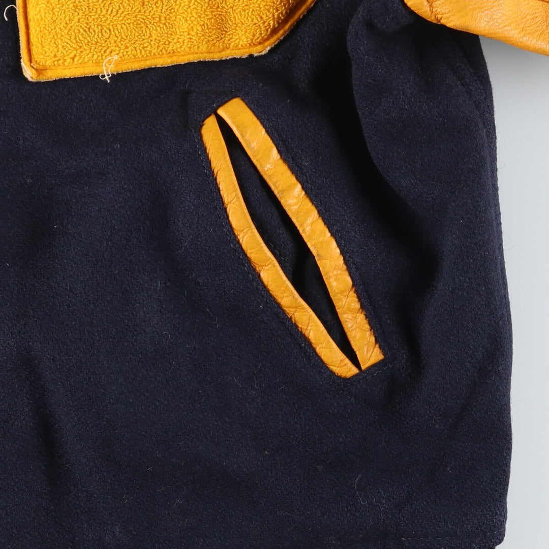60s~70'S UNKNOWN Wool Stadium Jacket Award Jacket Varsity Jacket Men's L Vintage /evb004213