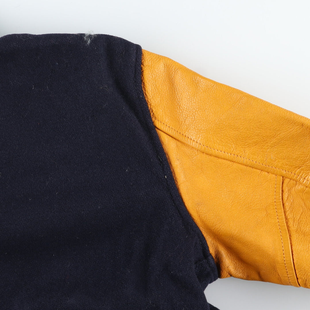 60s~70'S UNKNOWN Wool Stadium Jacket Award Jacket Varsity Jacket Men's L Vintage /evb004213