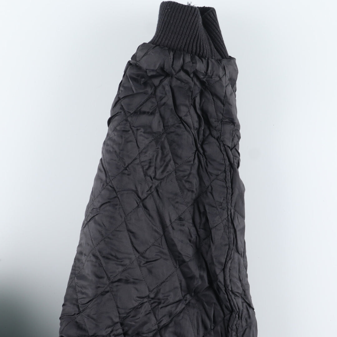 90'S LEATHER SPORT Back embroidery Leather sleeve wool varsity jacket Award jacket Varsity jacket Men's M Vintage /evb004235