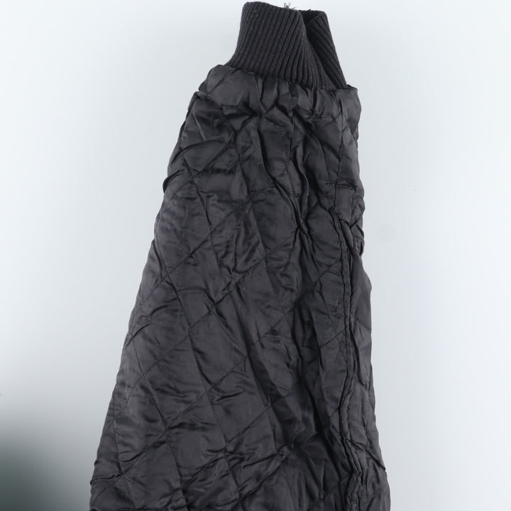 90'S LEATHER SPORT Back embroidery Leather sleeve wool varsity jacket Award jacket Varsity jacket Men's M Vintage /evb004235