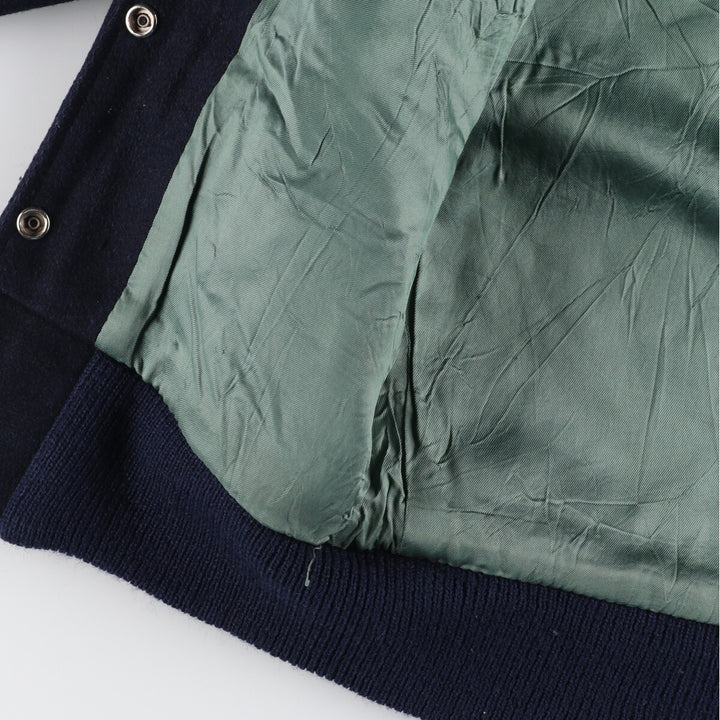 70s~80'S THE STANDARD PENNANT CO Sailor collar wool varsity jacket Women's M Vintage /evb004236