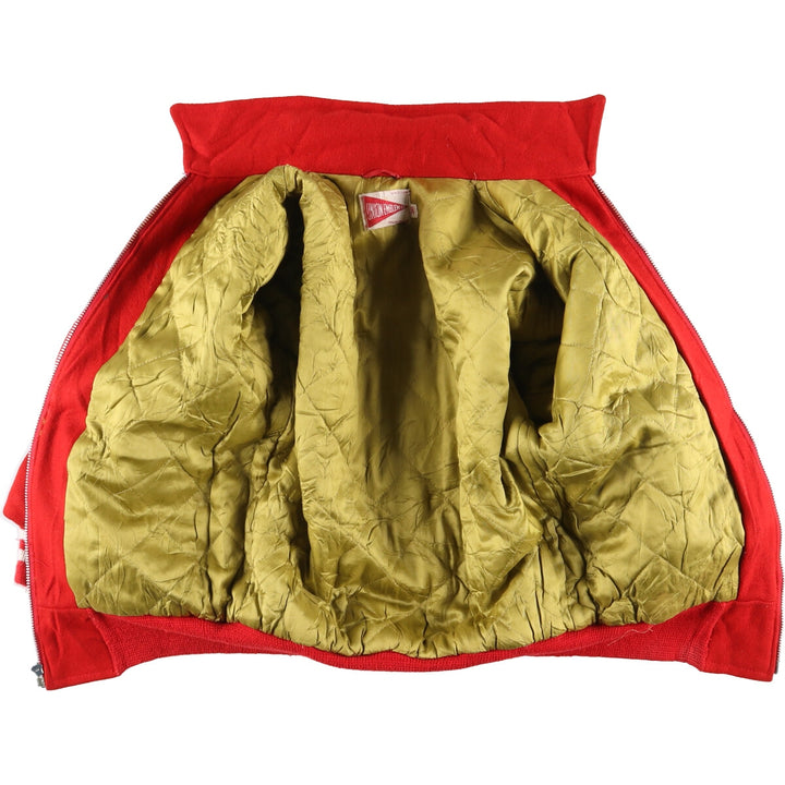 70'S UNION EMBLEM Collared Wool Stadium Jacket Award Jacket Varsity Jacket Men's S Vintage /evb004243