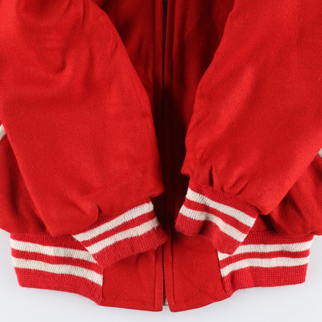 70'S UNION EMBLEM Collared Wool Stadium Jacket Award Jacket Varsity Jacket Men's S Vintage /evb004243
