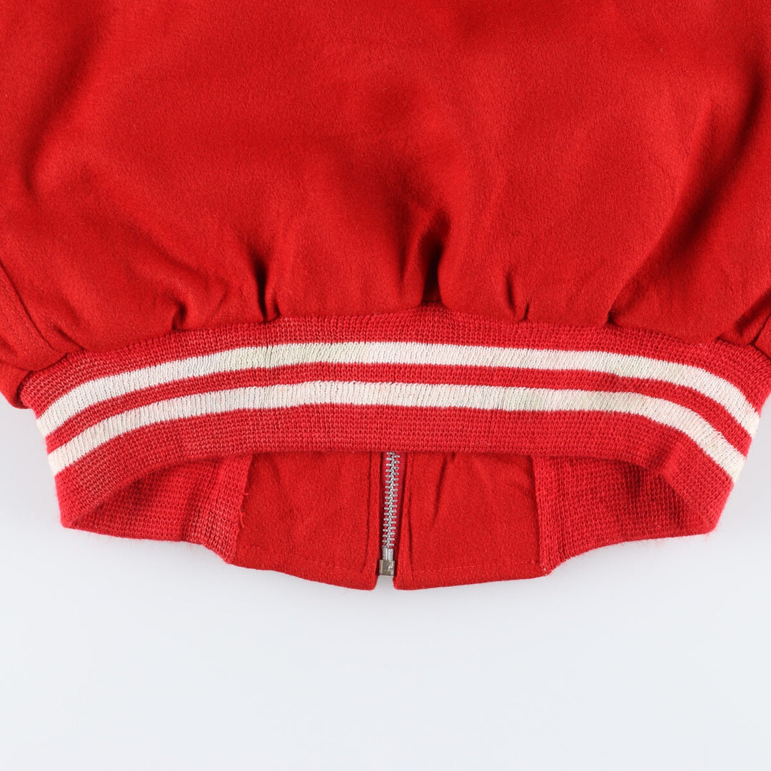 70'S UNION EMBLEM Collared Wool Stadium Jacket Award Jacket Varsity Jacket Men's S Vintage /evb004243