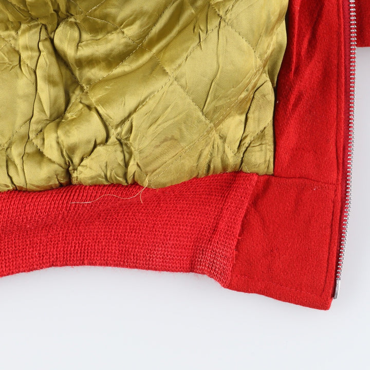 70'S UNION EMBLEM Collared Wool Stadium Jacket Award Jacket Varsity Jacket Men's S Vintage /evb004243