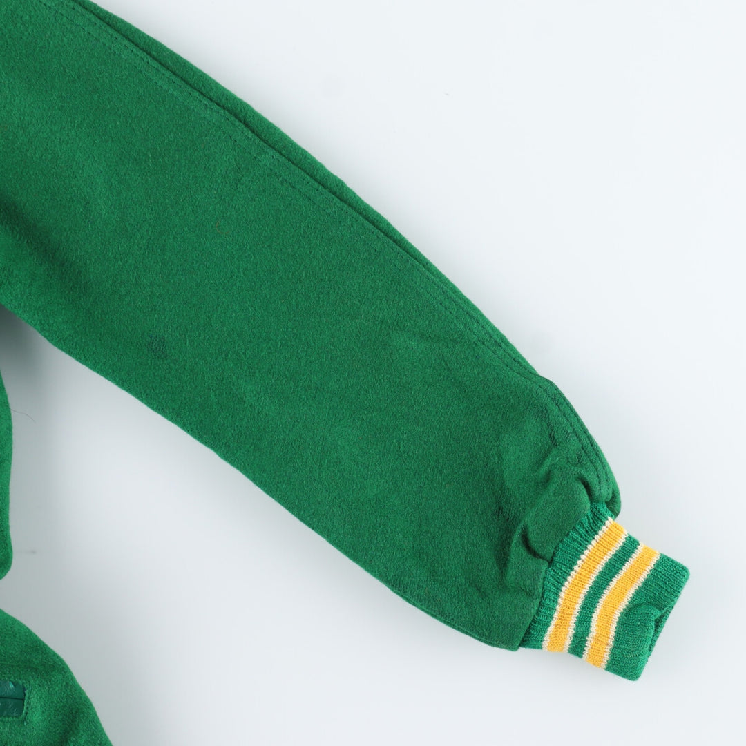 80'S UNKNOWN Collared Wool Stadium Jacket Award Jacket Varsity Jacket Men's M Vintage /evb004246