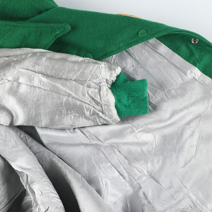 80'S UNKNOWN Collared Wool Stadium Jacket Award Jacket Varsity Jacket Men's M Vintage /evb004246