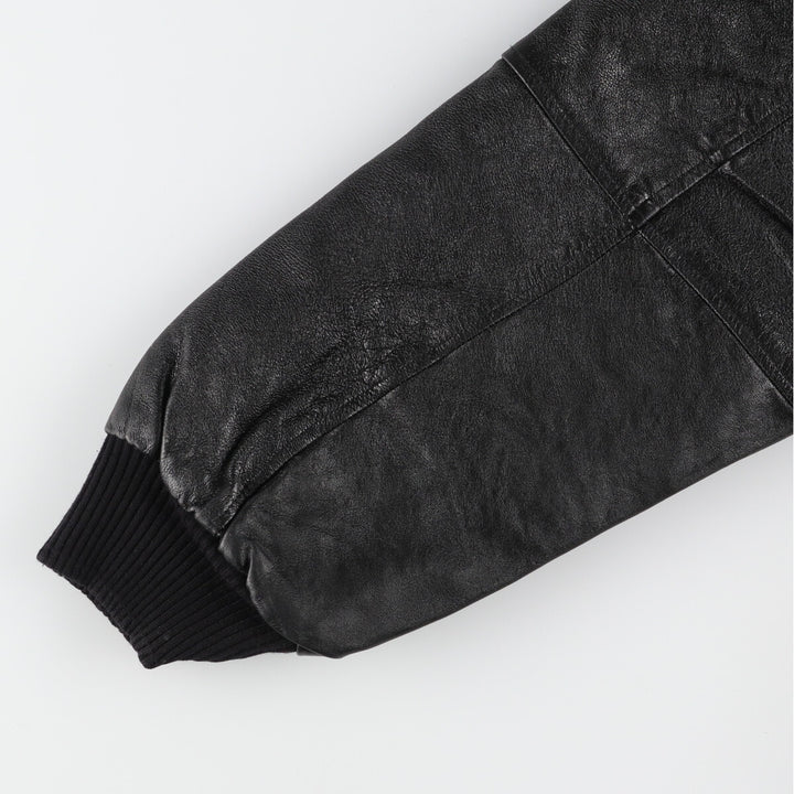 LUNA PIER Leather Sleeve Wool Stadium Jacket Award Jacket Varsity Jacket Men's XXL /evb004254