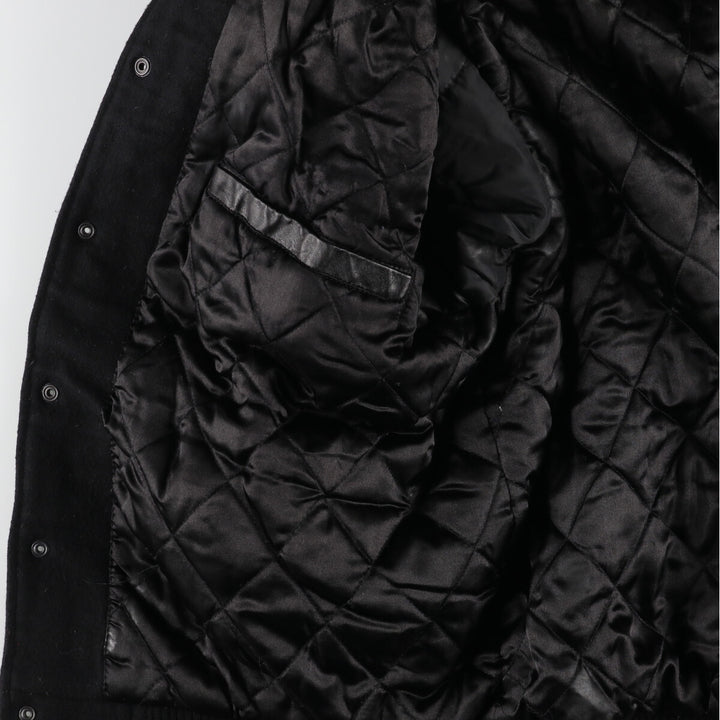 LUNA PIER Leather Sleeve Wool Stadium Jacket Award Jacket Varsity Jacket Men's XXL /evb004254