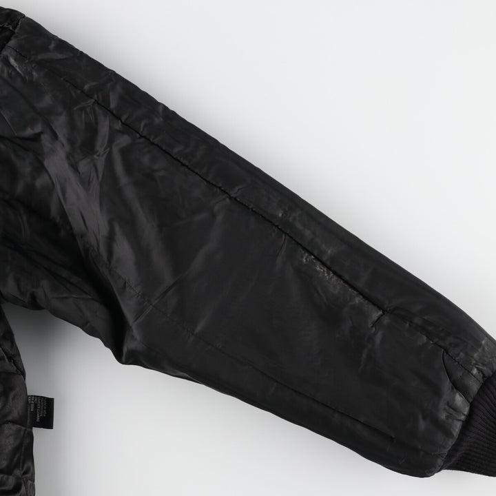 LUNA PIER Leather Sleeve Wool Stadium Jacket Award Jacket Varsity Jacket Men's XXL /evb004254