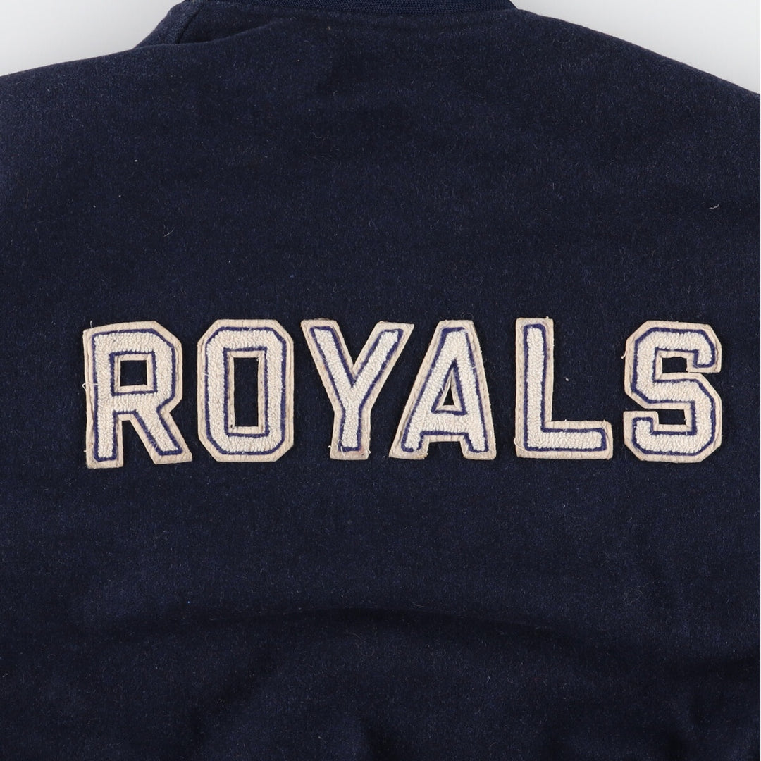 90s~ SHAIN Leather Sleeve Wool Varsity Jacket Award Jacket Varsity Jacket Made in Canada Men's XL Vintage /evb004259