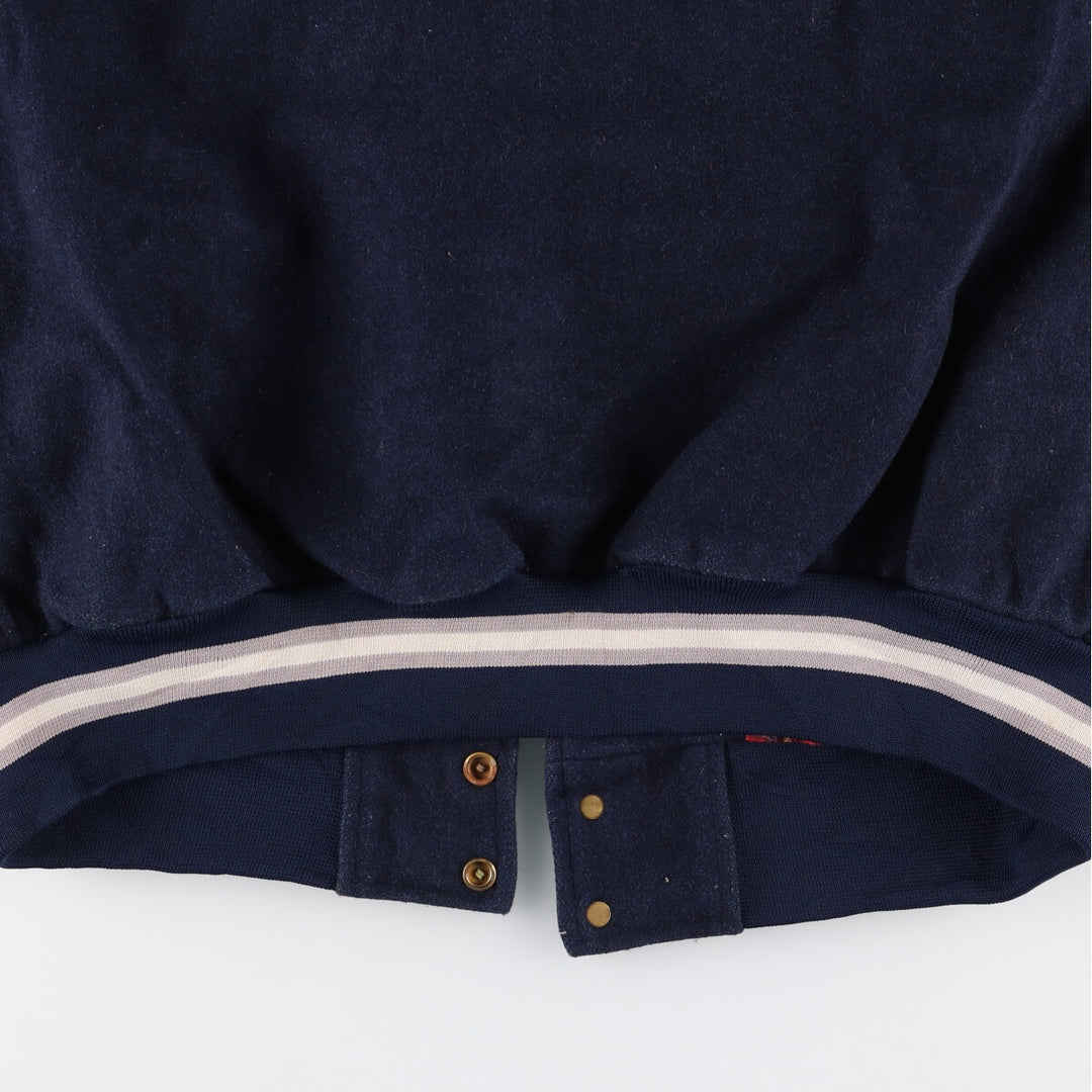 90s~ SHAIN Leather Sleeve Wool Varsity Jacket Award Jacket Varsity Jacket Made in Canada Men's XL Vintage /evb004259