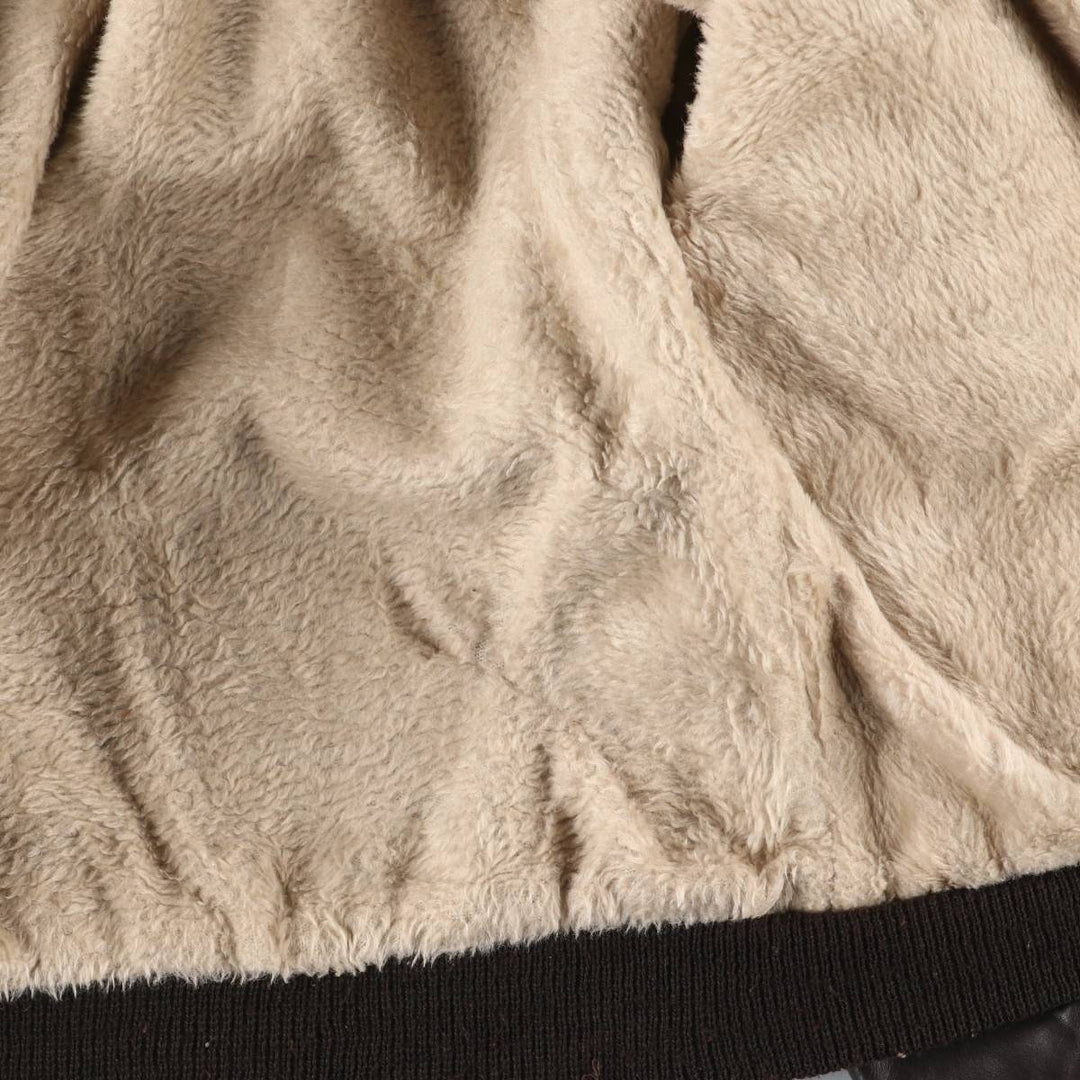 70'S JCPenney G-1 Type Leather Flight Jacket, Men's Medium Size, Vintage unclear black type Vintage Second Hand