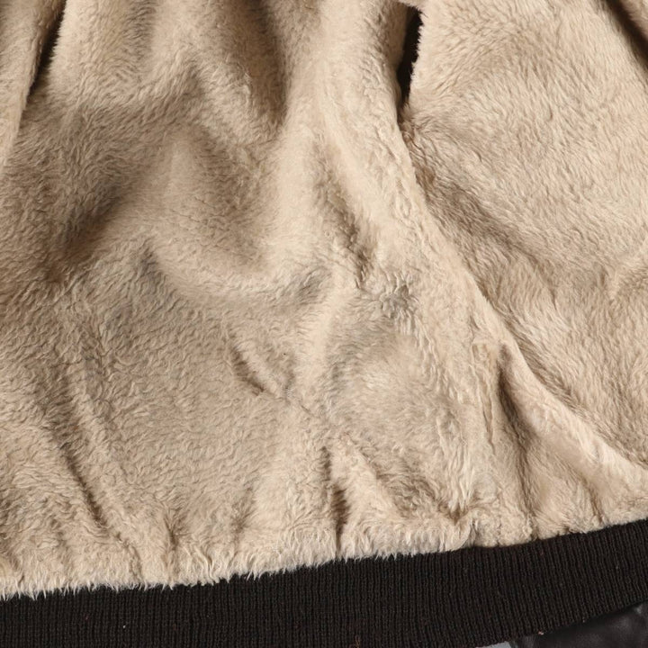 70'S JCPenney G-1 Type Leather Flight Jacket, Men's Medium Size, Vintage unclear black type Vintage Second Hand