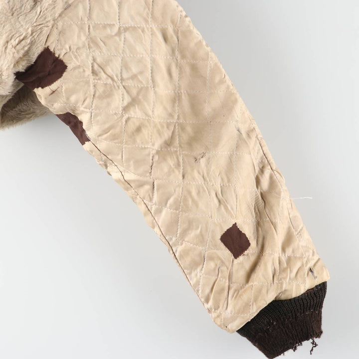 70'S JCPenney G-1 Type Leather Flight Jacket, Men's Medium Size, Vintage unclear black type Vintage Second Hand