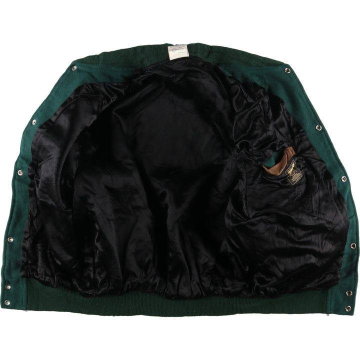 ~90'S CASINO NIAGARA Sleeve Leather Wool Stadium Jacket Award Jacket Varsity Jacket Men's XXL Vintage /evb004300