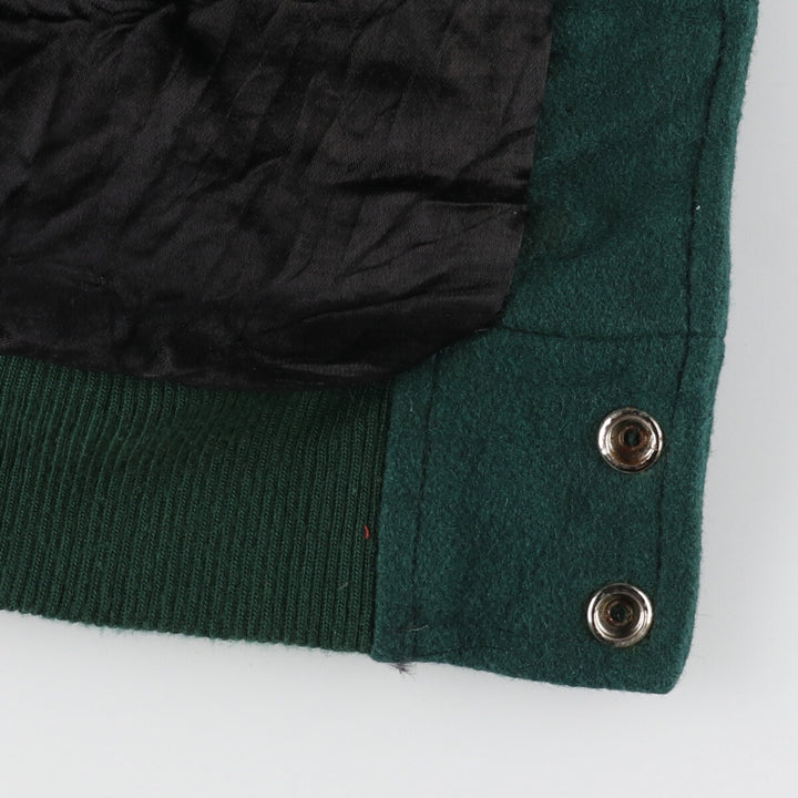 ~90'S CASINO NIAGARA Sleeve Leather Wool Stadium Jacket Award Jacket Varsity Jacket Men's XXL Vintage /evb004300