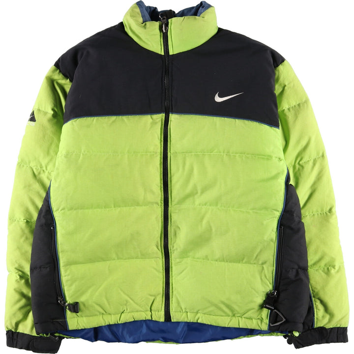 90'S Nike ACG THERMAL LAYER 2 Neon Color Down Jacket Men's L Vintage /evb004306