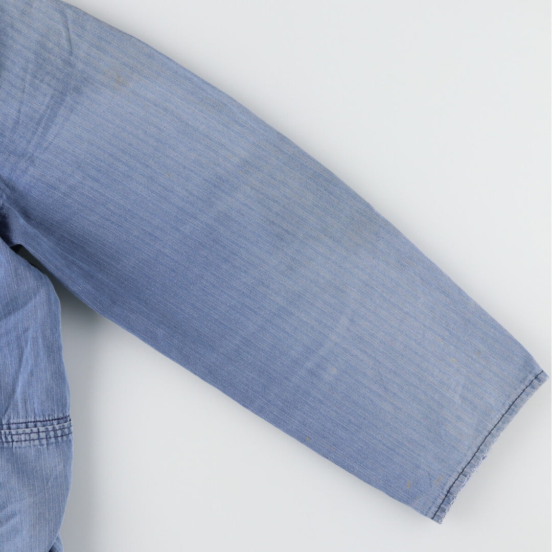 HBT Herringbone Twill Euro Work Jacket Men's L Vintage /evb004359