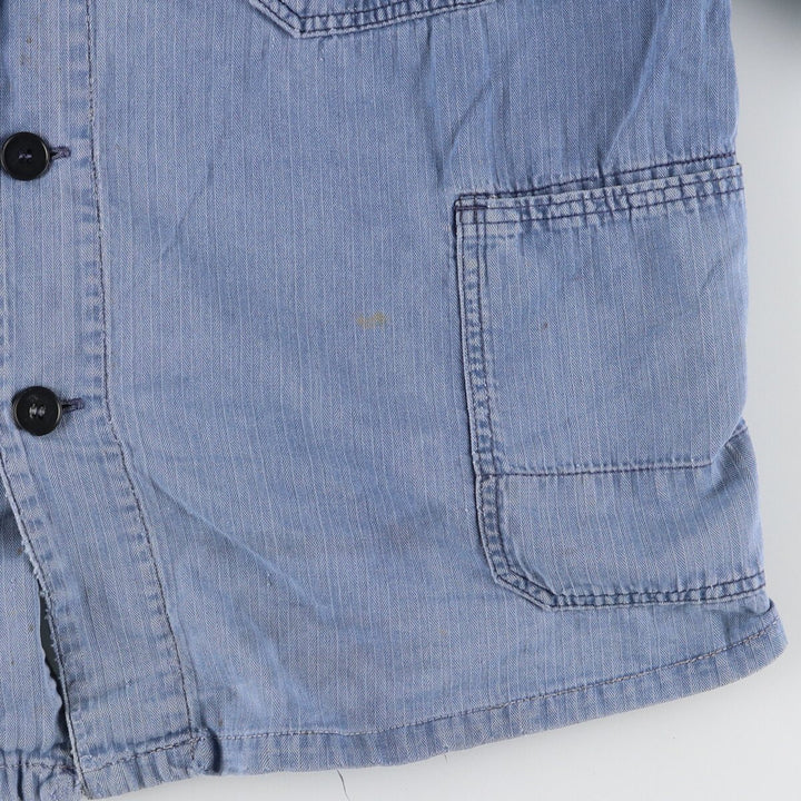 HBT Herringbone Twill Euro Work Jacket Men's L Vintage /evb004359