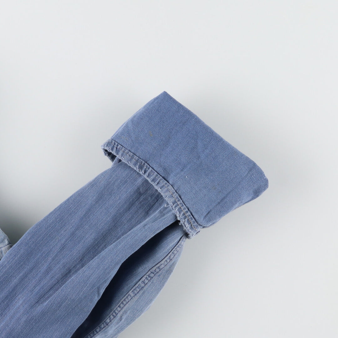 HBT Herringbone Twill Euro Work Jacket Men's L Vintage /evb004359