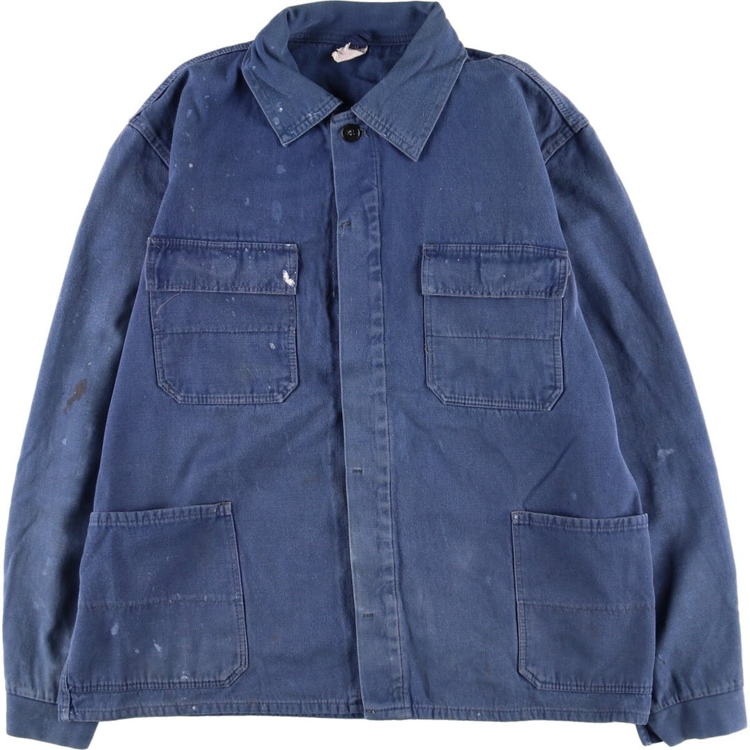 70s~ Euro Work Jacket Men's M Vintage /evb004360