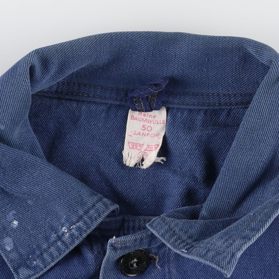 70s~ Euro Work Jacket Men's M Vintage /evb004360