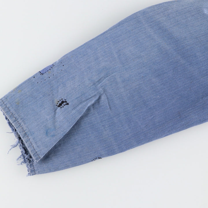 HBT Herringbone Twill Euro Work Jacket Men's L Vintage /evb004369