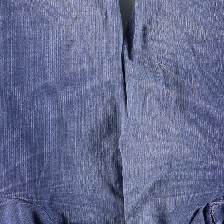 HBT Herringbone Twill Euro Work Jacket Men's L Vintage /evb004370