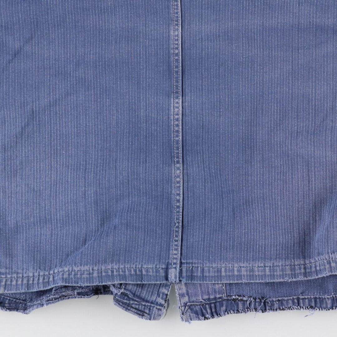 HBT Herringbone Twill Euro Work Jacket Men's L Vintage /evb004370