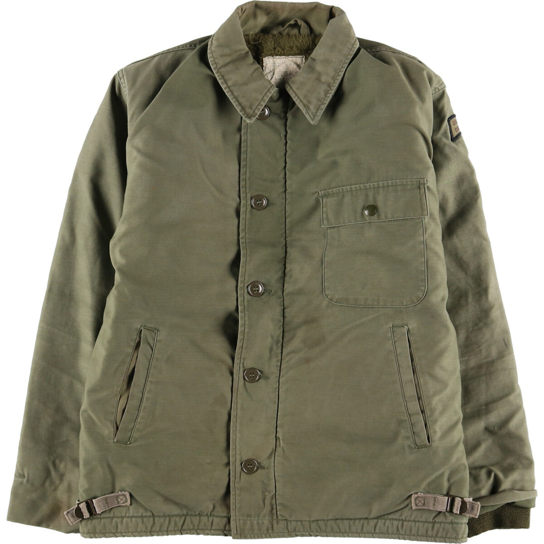 Authentic US military USNAVY A-2 deck jacket, military field jacket, made in USA, men's M, vintage /evb004372