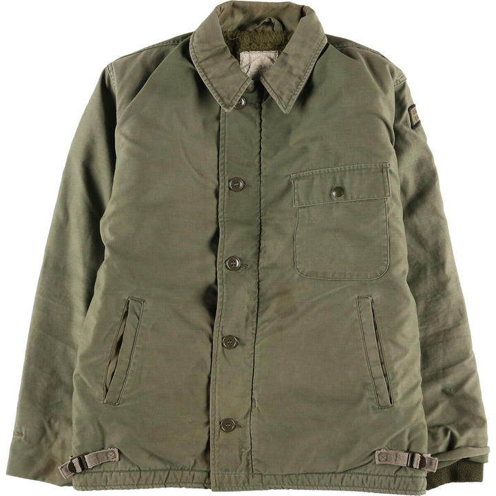 Authentic US military USNAVY A-2 deck jacket, military field jacket, made in USA, men's M, vintage /evb004372