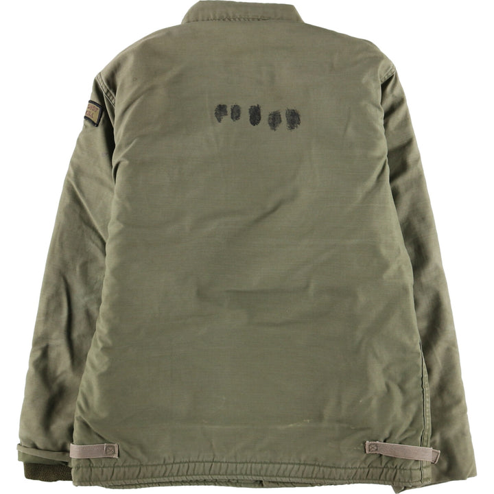 Authentic US military USNAVY A-2 deck jacket, military field jacket, made in USA, men's M, vintage /evb004372
