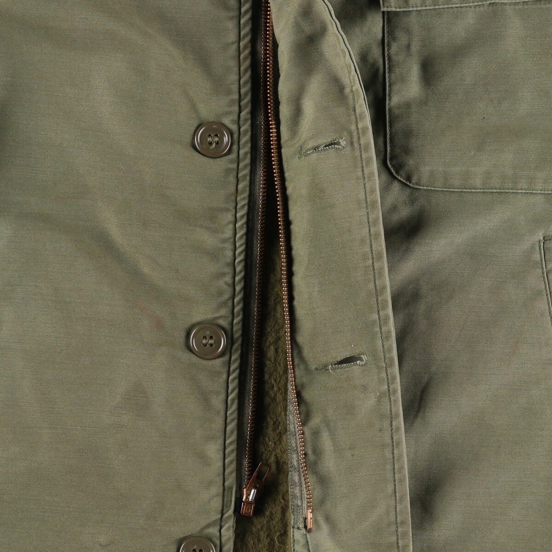 Authentic US military USNAVY A-2 deck jacket, military field jacket, made in USA, men's M, vintage /evb004372