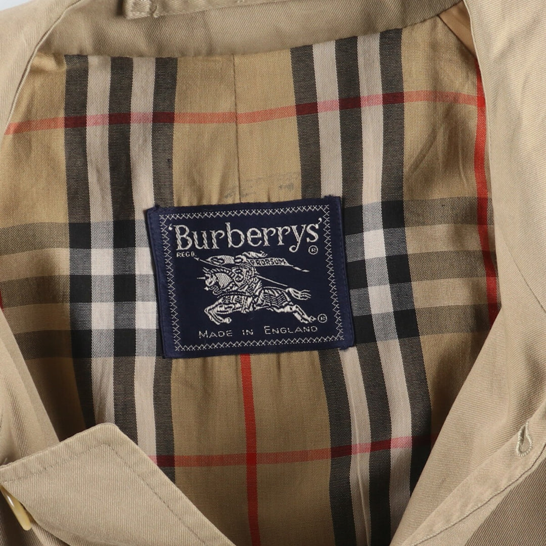 80'S Burberry Balmacaan Coat, Made in England, Men's XL, Vintage /evb004448