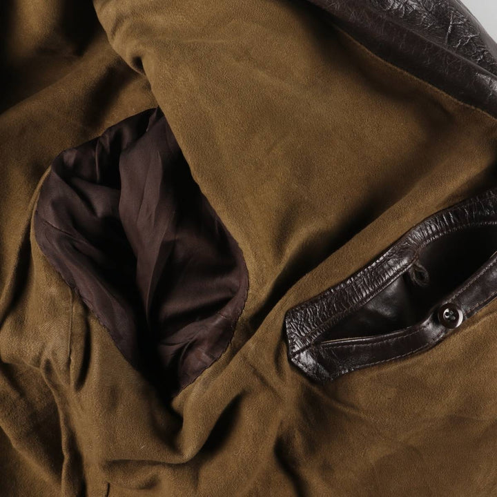 1950s~ HAELSON Euro Motorcycle Jacket, Men's L size, Vintage unclear brown type Vintage Second Hand