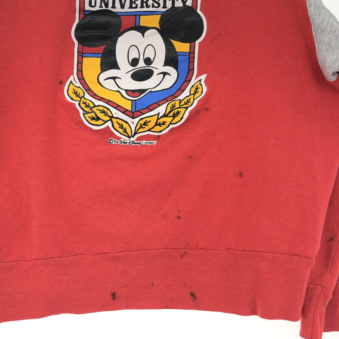 80'S Champion Tricot Tag Mickey Mouse Character Sweatshirt Trainer Made in USA Men's M Vintage /evb004493