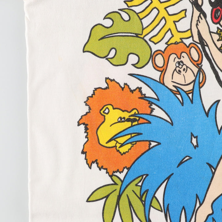80'S BETTY BOOP TARZAN Double-sided Character Print T-Shirt Made in USA Men's L Vintage /evb004497