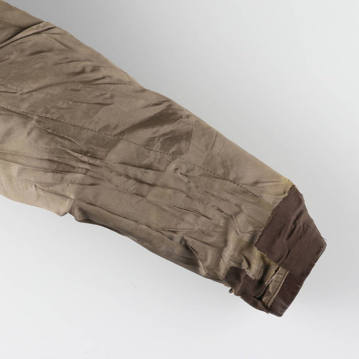 1940'S ~ JONSSONS FABRIKER Leather Car Coat Men's Size L Vintage Genuine Leather Goatskin brown type Vintage Second Hand