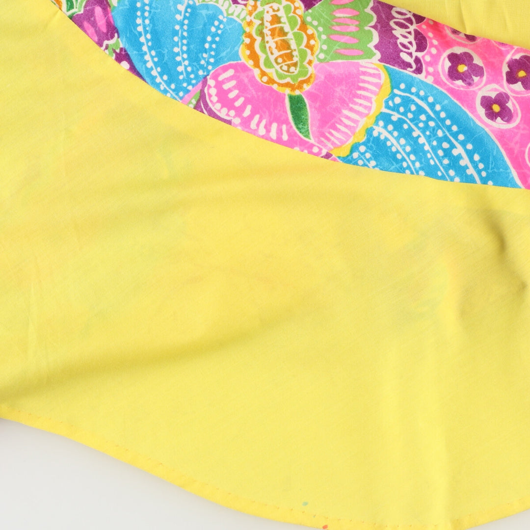 70'S UNKNOWN Escargot Skirt, All-over Print, Maxi Length, Flared Skirt, Women's L (w27), Vintage /evb004566