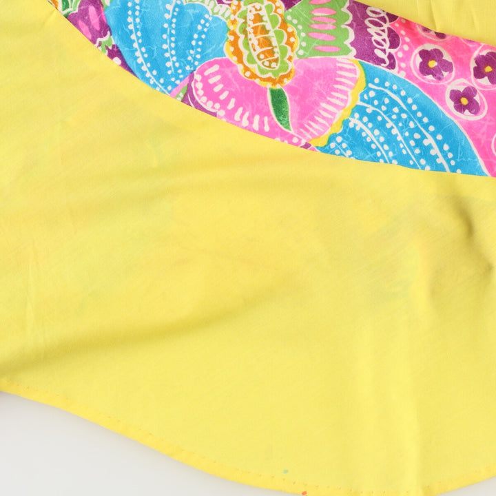 70'S UNKNOWN Escargot Skirt, All-over Print, Maxi Length, Flared Skirt, Women's L (w27), Vintage /evb004566