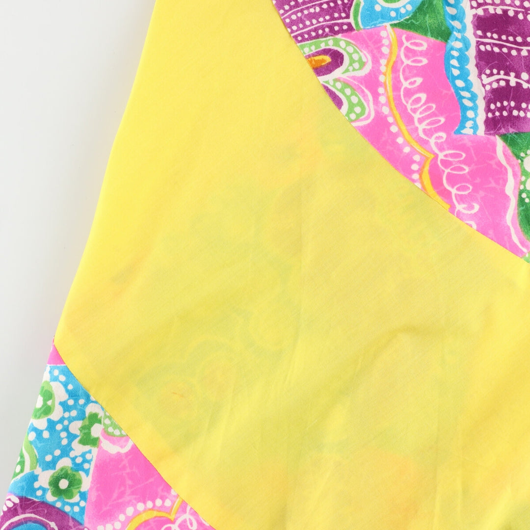 70'S UNKNOWN Escargot Skirt, All-over Print, Maxi Length, Flared Skirt, Women's L (w27), Vintage /evb004566