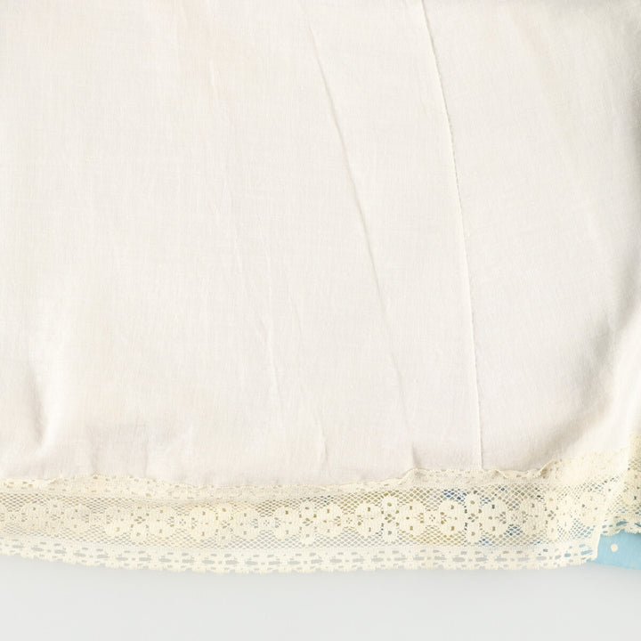 70'S CHESSA DAVIS all-over patchwork cotton maxi-length flared skirt made in USA women's XXL vintage /evb004567